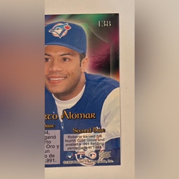 Roberto Alomar 1995 Pacific Crown Collection Prism# 148 - Picture 7 of 7